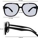 4 x Retro Aviator Sunglasses for Women Men 2026 Trendy Oversized Square 70s Tinted Sunnies Trending