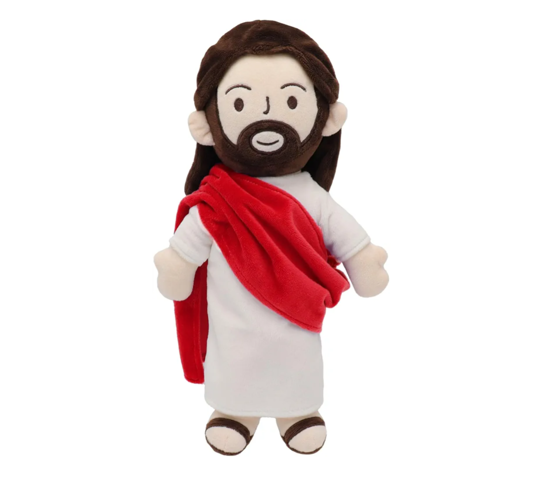 Yelakey 14" Jesus Plush Jesus Stuffed Doll Religious Easter Gifts for Kids Party Favors (Red)