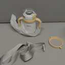 NCVI Kids Stainless Steel Straw Cup for Toddlers 1-3 Years Old, Training Tumbler with Straw Spill Proof with Handle, Insulated Bottle to Keep Cold Warm for Water/Milk/Drink, Yellow 10oz,Christmas Gift