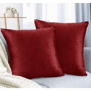 QUORGVES Black Pillow Covers 16x16 Inch Pack of 2 Velvet Throw Pillow Covers Sofa Decorative for Living Room Bed Couch Bedroom Soft Decor Accent Pillow Covers Cases 16 x 16 Set of 2