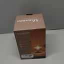 Battery Operated Lamp, Cordless Table Lamp with Timer, Desk Bedside Lamps with LED Warm Light, Glass Small Table Lamp for Bedroom, Bathroom, Living Room, Home Decor - Amber