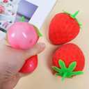 Strawberry Squishy, Realistic Strawberry Ball Relieve Stress and Anxiety,Party Favor Slow Rise Pressure Release Toy