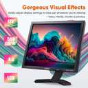 19 Inch Square LCD Monitor for CCTV, DVR and PC, 1280x1024, BNC HDMI VGA AV