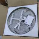 16 Rings High Ceiling Chandelier, Crystal Rings Chandelier, Staircase Chandeliers for High Ceilings, Foyer Chandeliers Entryway High Ceilings (Gold)