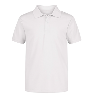 Nautica Boys' School Uniform Short Sleeve Polo Shirt, Button Closure, Moisture Wicking Performance Material, 13-14 Y