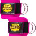 2 x Ankle Straps for Cable Machines (Pair)  Adjustable Padded Ankle Cuffs for Glute & Leg Workouts  Kickbacks, Leg Extensions, Hip Abductors & Lower Body Exercises (Pink)