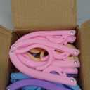 15 Pcs Travel Hangers Portable Foldable Travel Hanger Organizer, Plastic Cruise Ship Accessories Essentials Clothes Hanging Rack Folding Hangers for Traveling Camping Flying RV Europe Suitcase, Multi