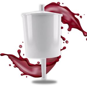 TALPGOD Communion Cup Filler/Dispenser with Button Release (8 oz. Bottle),Juice & Wine Dispenser for Communion Cups Church Supplies,Push Button Release/Easily Fills 25+ Cups (White)