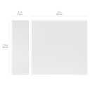 Amazon Basics 3 Ring Binders, 3 Inch D-Ring Organizer for School, Home Office, Paper Storage, White, 2 Pack