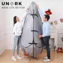 Upright Christmas Tree Storage Bag 7.5 Ft, Artificial Christmas Tree Storage Bag 6.5ft, Christmas Tree Cover for Upright Storage Fit 6 Ft / 6.5 Ft / 7 Ft / 7.5 Gray (Grey)