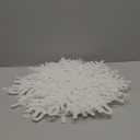 Fovths 12 Pieces Large White Snowflake Ornaments 15.8 Inches Plastic Christmas Snowflakes Decorations Glittered Hanging Snowflakes for Christmas Tree Indoor Outdoor Window Room Decor