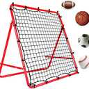 Foldable Soccer Rebounder Net with Thickened Tube and Rope, Football Rebound Net, Kickback Soccer Trainer for Kids and Teenagers - Ball Rebounder Soccer Trainer for Indoor Outdoor