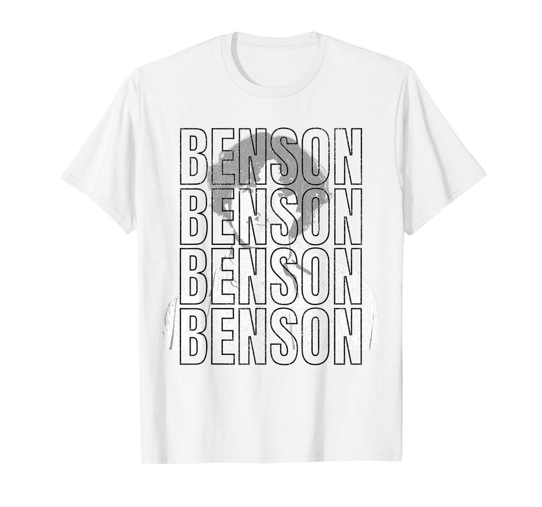 Benson First Name T With Glasses Personalized Vintage Tee T-Shirt, L