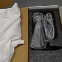 Rainbow Waterfall Black Vessel Sink Faucet, Brushed Gold Single Hole Bowl Sink Faucet Tall Bathroom Faucet Single Handle with Pop up Drain Assembly(Black-Tall)