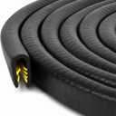 Edge Trim Black Large, Fits Edge 1/4 Inch, Length 10 Feet (3.05 Meter)