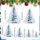 Amyhill 6 Pieces 3-D Winter Pine Tree Centerpieces Christmas Winter Theme Party Decorations Christmas Pine Tree Table Centerpieces Sign for Xmas Table Decorations