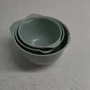 GLAD Mixing Bowls with Pour Spout, Set of 3 | Nesting Design Saves Space | Non-Slip, BPA Free, Dishwasher Safe Plastic | Kitchen Cooking and Baking Supplies, Sage Green