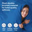 Duvet Cover Full Size Set - Extra Soft Full Duvet Cover 80" x 90" with 2 Pillow Shams - Hotel Luxury, Easy Care & Fade Free w/ Zipper Closures & Ties - All Season, Comfy and Breathable (Royal Blue)