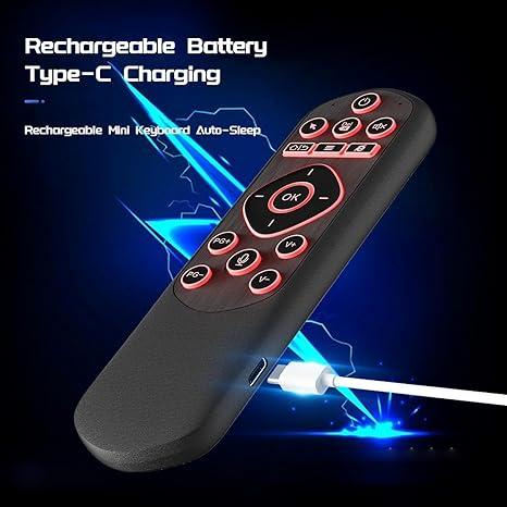 IPazzPort Air Mouse & Bluetooth Universal Remote, Backlit 2.4G USB Remote Control, for PC, Android, Smart TV, HTPC, Raspberry Pi 5