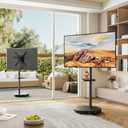 ECOTINY Rolling TV Stand for 32-65" TVs, 88 lbs, Black