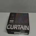 Smart Curtain Lights, 900 LEDs App Controlled DIY Fairy Lights Pattern and Text Programmable, Music Sync with Remote, Waterproof, for Indoor Valentine's Day Christmas Decoration, RGB Color Changing