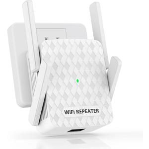 WiFi Extender Signal Booster, Internet Wireless Repeater for Home Coverage up to 10000sq.ft and 35 Devices, 1200Mbps WiFi Booster with Ethernet Port, Dual Band 2.4G/5G, 4 Antennas