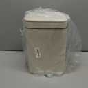 rejomiik Small Bathroom Trash Can with Lid Slim Soft Close Garbage Can Step Wastebasket Container Trash Bin for Office Bedroom Kitchen Living Room (2.6 Gallon Cream)