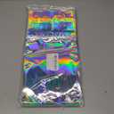 100 Pack Holographic Resealable Plastic Bags for Food Storage, Zipper Bags with Clear Front Window, Packaging Pouch for Small Business (100 Pack, 2.8x4 inch)