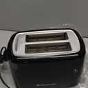 Toastmaster 2-Slice Toaster - Black with Stainless Steel - Kitchen Essential for Sandwich Bread & Breakfast Toast - Toaster with Wide Slots, High Rise Toast Lift & Cool-Touch Exterior