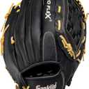 Franklin Sports Pro Flex Right Hand Throw Glove, 13-Inch, Black/Camel
