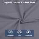 Grounding Crib Sheets, Grounding Bed Sheets 27x52 Inch with Grounding Cord for Sleep Wellness, Grey (Gray)