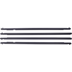 NewYall Outer Front Rear Left and Right Door Window Belt Weatherstrip Molding Trim Kit for Mazda 3 BK Seires 2004-2009