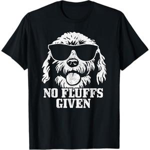 Goldendoodle Labradoodle No Fluffs The Dood Funny Doodle Dog Men Women Girls Kids T-Shirt L
