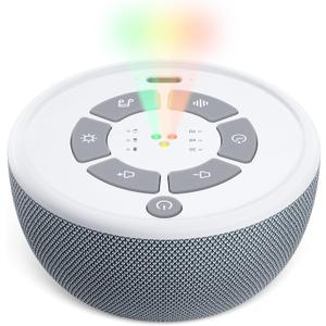 Dreamegg Portable White Noise Sound Machine, 4-7-8 Guided Visual Meditation Breathing Light, 9 Soothing Sounds, Rechargeable Sound Machine for Sleep, Anxiety Relief, Travel, Gifts, Adults