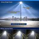 Gefolly SL-5200W Solar Street Lights Outdoor, 520000LM Commercial Parking Lot Light, 6500K Dusk to Dawn IP67 Security Flood Lights Motion Sensor Led Lamp for Basketball Court, Road, Yard