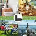 80 PCS 13 Gallon Portable Toilet Bags for Camping, Biodegradable Trash bags - 1 Mills Thickened Waste Bag, Camping Poop Bag for Trash Lawn, Leaf Yard, Home, Travel, Outdoor