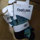 Feetures Elite Light Cushion No Show Tab Athletic Ankle Socks - Sport Sock with Targeted Compression Pack of 3 Size M