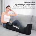 Nekteck Cordless Leg Compression Massager, Rechargeable Massage Tools for Circulation and Pain Relief, Portable Full Leg Boots, Gifts for Mom Dad Men Women, Single Unit, Middle (1-Pack)