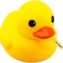 No Hole Huge Yellow Rubber Ducks Waterproof Bath Duck Toys for Toddlers Boys Girls,Mold Free Large Ducks Baby Shower Duck Decorations Party Favors (Large 7.1''-1pcs)