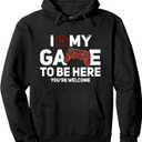 I Paused My Game To Be Here You're Welcome Gaming Gamer Pullover Hoodie S