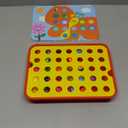 AMOSTING Button Art Toy  Educational Color Matching Mosaic Pegboard Sensory Learning Activity for Kids Age 3 4 5, Preschool Gift for Toddlers, Boys and Girls