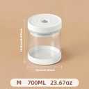 Electric Vacuum Sealer, Automatic, Plastic, White, 6L x 7W x 6H inches, 1 Pound, Battery Powered, for Mason Jars and Food Storage
