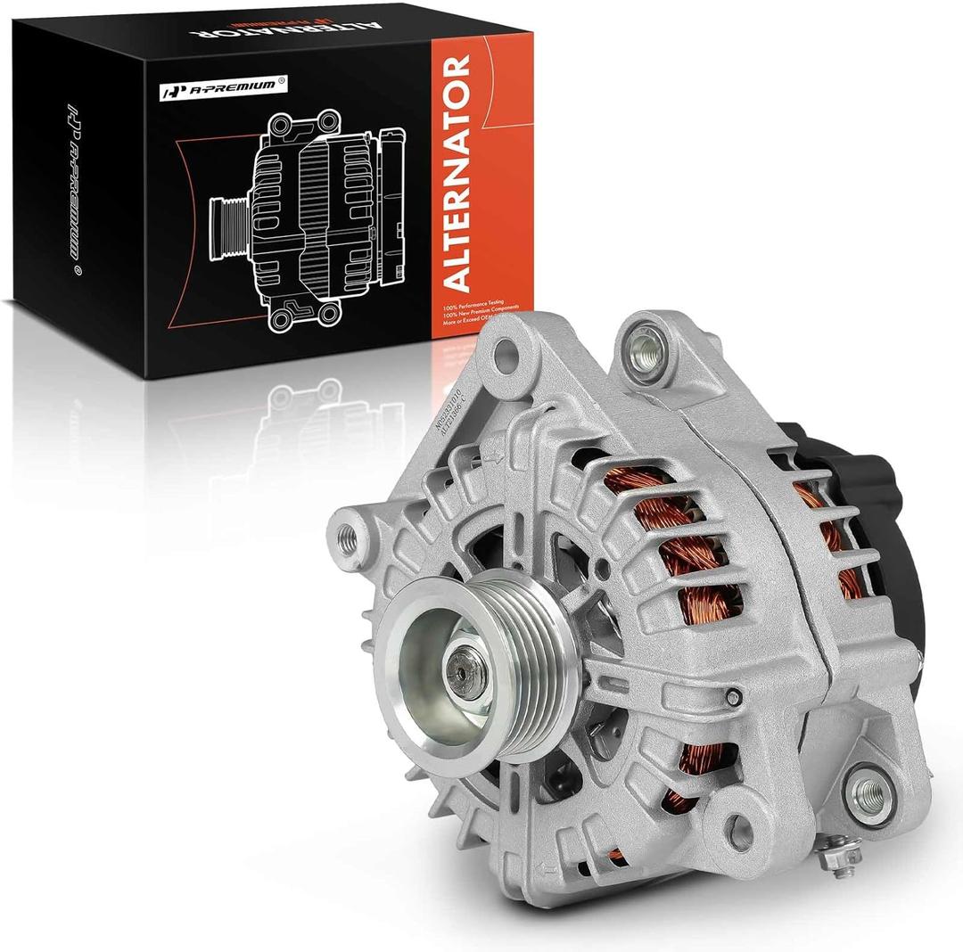 A-Premium Alternator Compatible with Kia Sorento 2019-2020 3.3L, Sedona 2019-2021, Cadenza 2017-2020, 12V 180A 6-Groove Pulley Clockwise, Replace# 373003L050