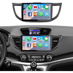 Naifay Android 12 Car Stereo for Honda CRV 2012 2013 2014 2015 2016, 2+32G 10.1inch IPS Touch Screen for CRV Head Unit, Carplay Android Auto/Bluetooth/GPS/WiFi/Backup Camera/SWC/Can Bus