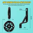 PRUNUS Flash BIKE Training Wheels for 12 14 16 18 20 Inch.Training Wheels for Kids Bike is Heavy Duty.Bicycle Training Wheel is Suitable Single Speed Bike