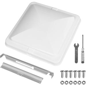 Jack Boss 1 Pack Set Roof Vent Cover, 14 Inch Replacement Vent Lid for Inside RV Trailer Camper Motorhome, White