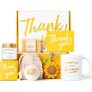 Thank You Gifts for Women Teacher Appreciation Gift Box for Coworker Graduation Gifts Birthday Gift Basket Boss Lady Secretary Employee Hostess Mentor Leader Best Friend Nurse with Thanks Cards