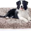 ULIGOTA Dog Bed Crate Pad Plush Soft Dog Crate Bed for Medium Dogs and Cats Washable Anti-Slip Kennel Crate Mats for Sleeping and Anti Anxiety M 30x20