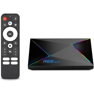 Android TV Box 14.0,R69PLUS 4GB RAM 32GB ROM Android 14 Box,CPU Allwinner H728 &GPU Mali G57-MC1 Chipset Android Box,4K/8K Resolution Support 2.4G/5.8G Dual WiFi and Bluetooth 5.0 Smart Tv Box 2025