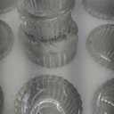 Clear Glass Taper Candle Holders Set of 12, Small Tapered Candlestick Holders in Bulk, Modern Short Candle Sticks for Dining Table Centerpiece Wedding Christmas Party & Holiday Decorations